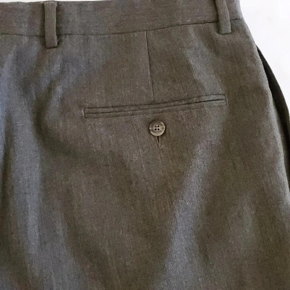 Hart Schaffner Marx 100% Wool Dress Pants Men's Size 40R Chicago Fit Pleated - Picture 9 of 12